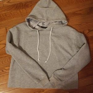 Say what? Cropped hoodie